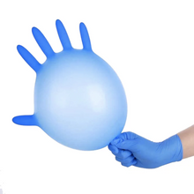 Load image into Gallery viewer, POWDER FREE BLUE NITRILE EXAM GLOVES 100CT-50 PAIRS